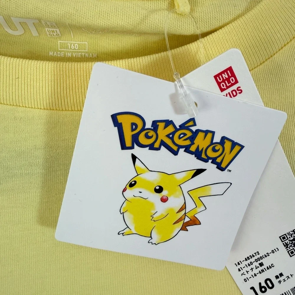 NWT Pokémon Kids Shirt Uniqlo Japan Exclusive Limited Pikachu  160cm 14-16